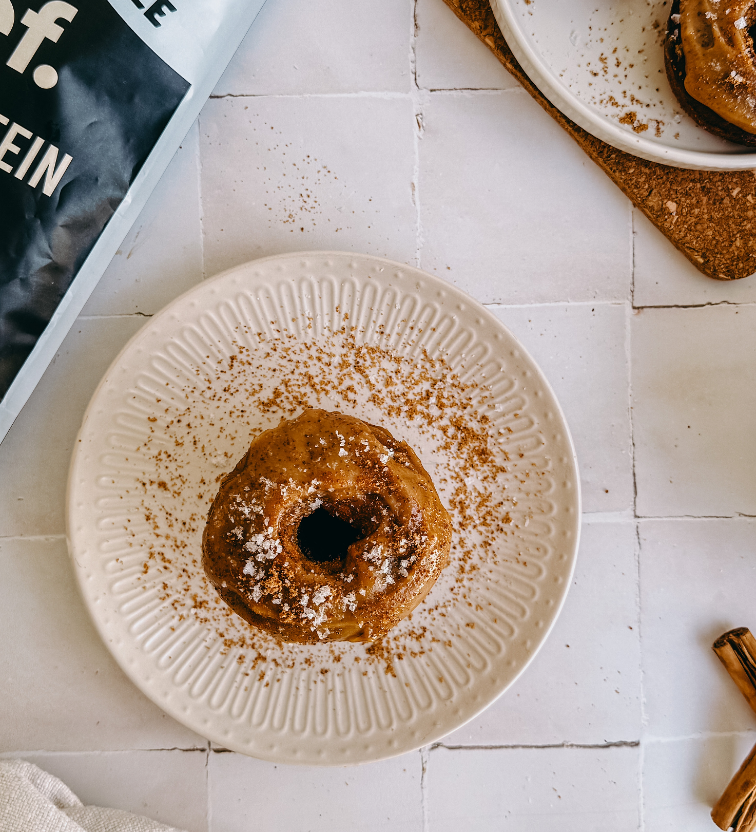 Salted Caramel Protein Donuts