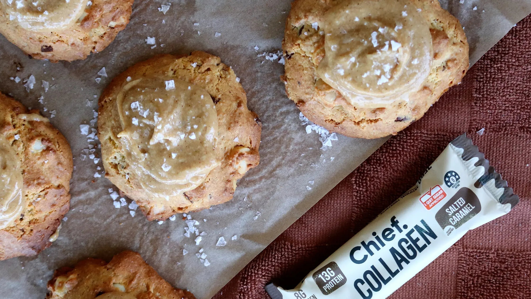 Gluten-Free Salted Caramel Macadamia Cookies - Chief Nutrition