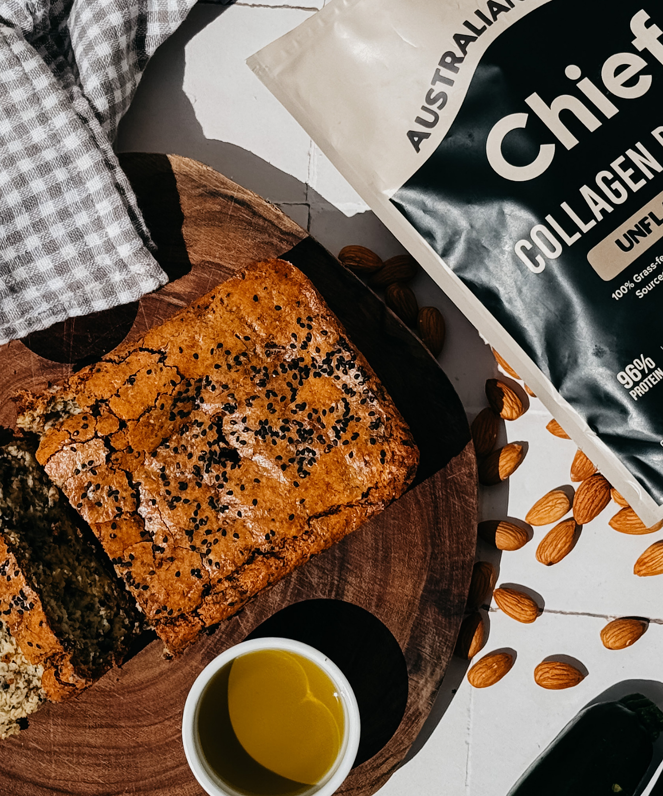 Savoury Zucchini Protein Bread