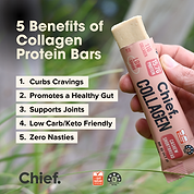 Collagen Protein Cashew Shortbread Bar (12 Bars) Chief Nutrition