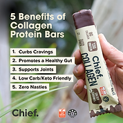 Collagen Protein Choc Salted Caramel Bar (12 bars) Chief Nutrition