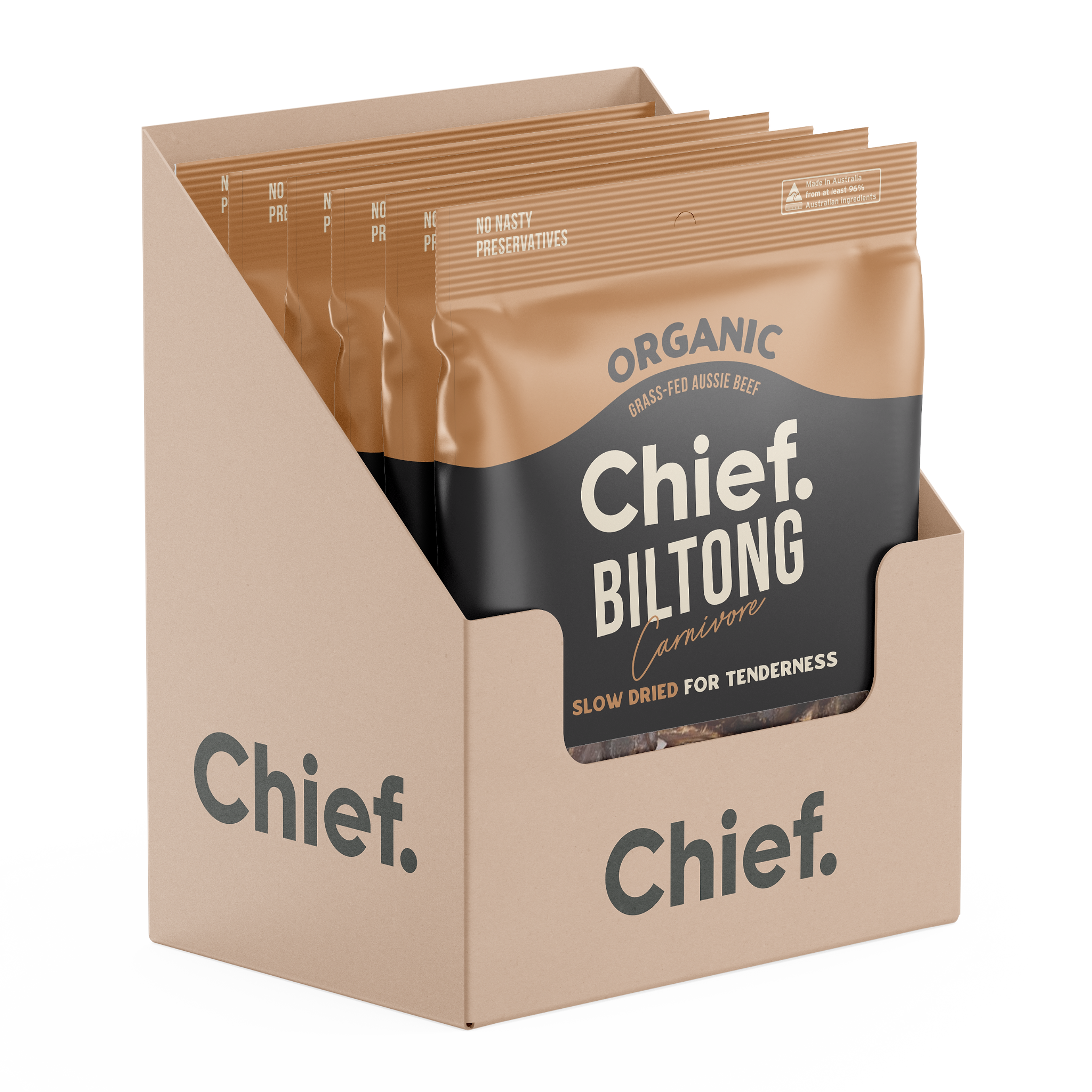 Organic Biltong - Carnivore (30g and 90g) Chief Nutrition