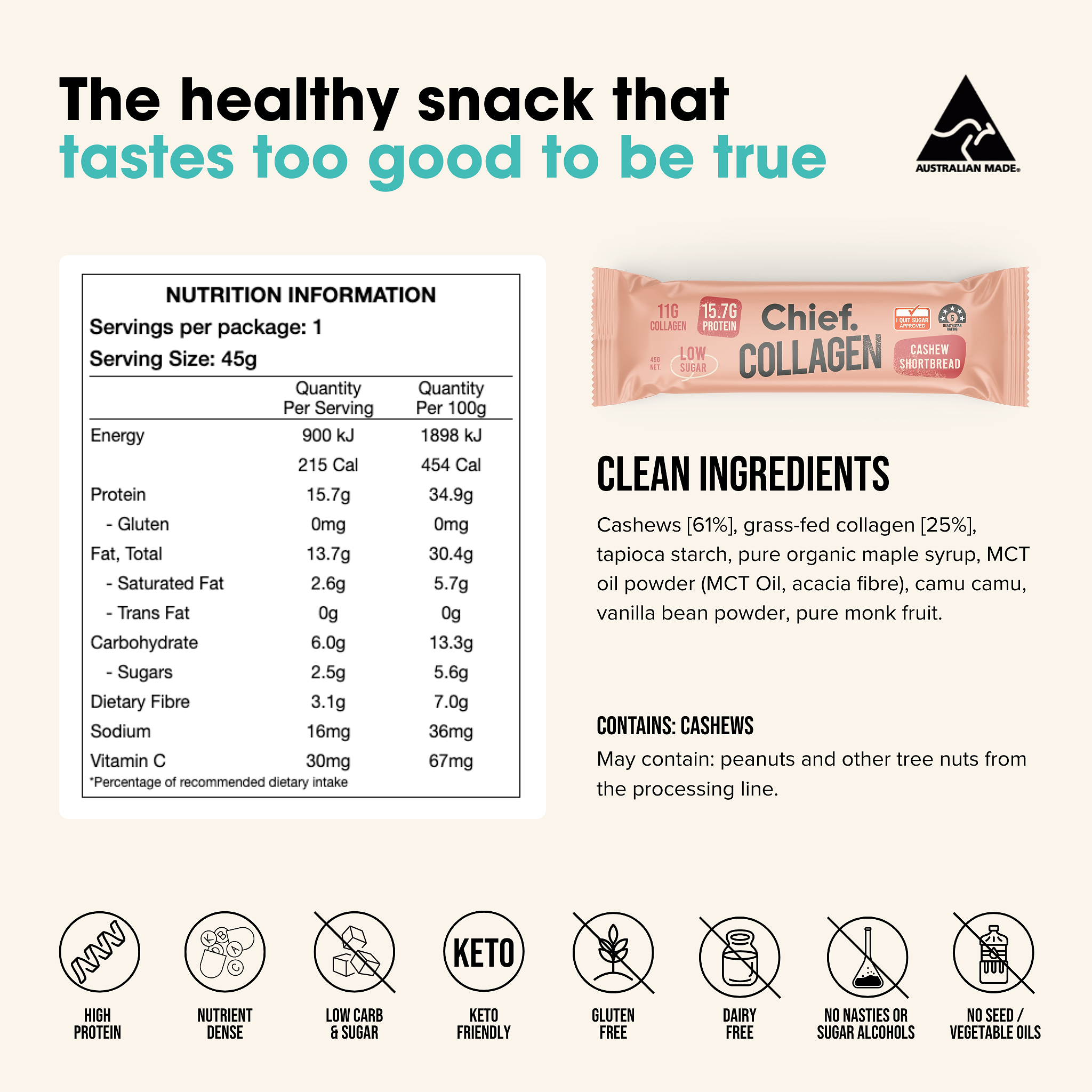 Collagen Protein Bar Value Pack Chief Nutrition