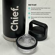 Chief Stainless Steel Water Bottle 800ml Chief Nutrition