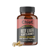 Organic Beef Liver, Heart & Kidney Immunity Boost (120 Capsules) Chief Nutrition