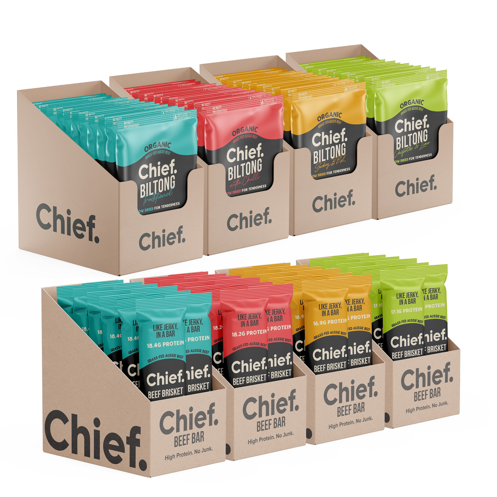 Organic Beef Bars Value Pack Chief Nutrition