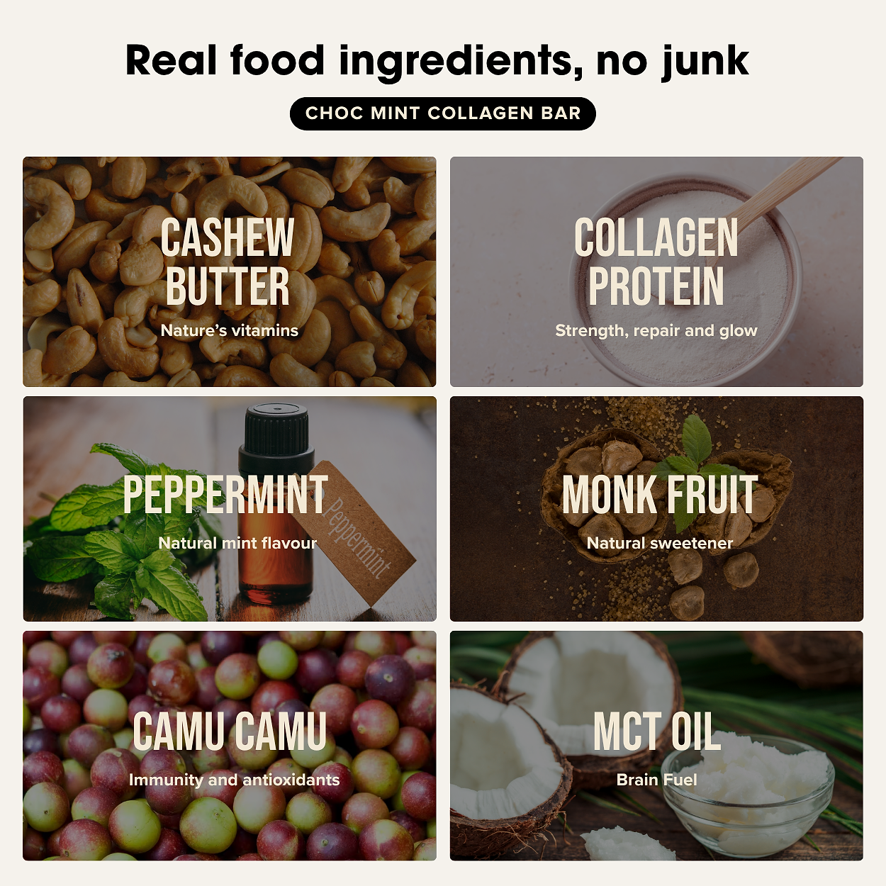 Collagen Protein Choc Mint Bar (12 bars) Chief Nutrition