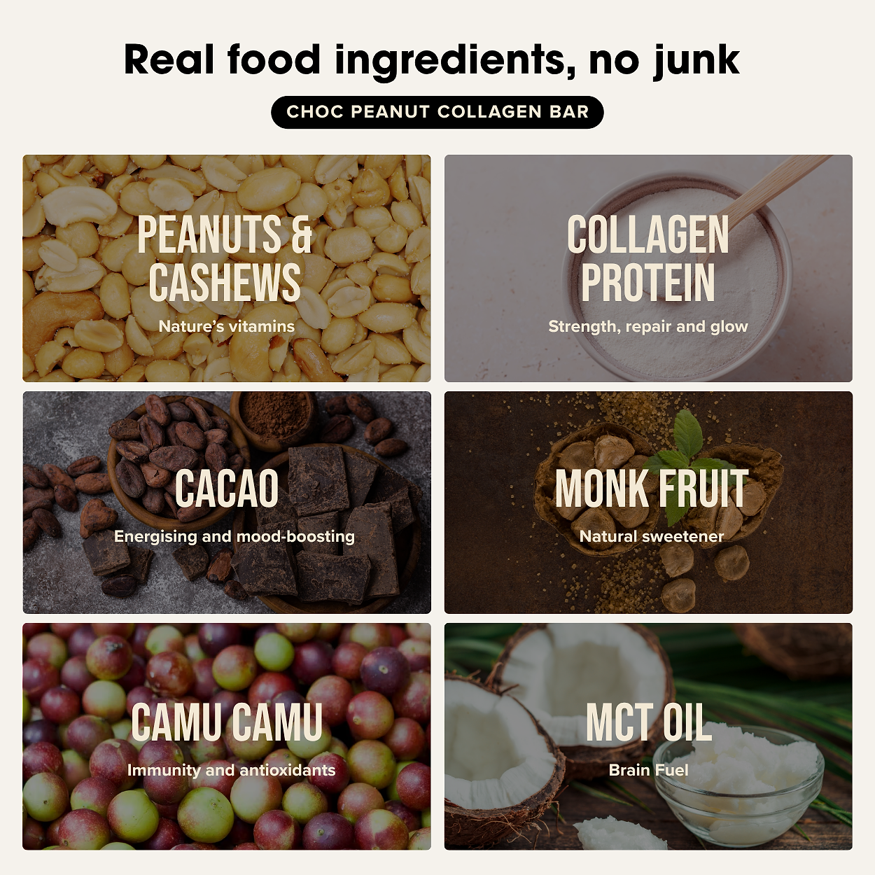 Collagen Protein Choc Peanut Butter Bar (12 bars) Chief Nutrition