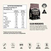 Grass-fed Whey Protein Powder - Smooth Chocolate (30 serves)