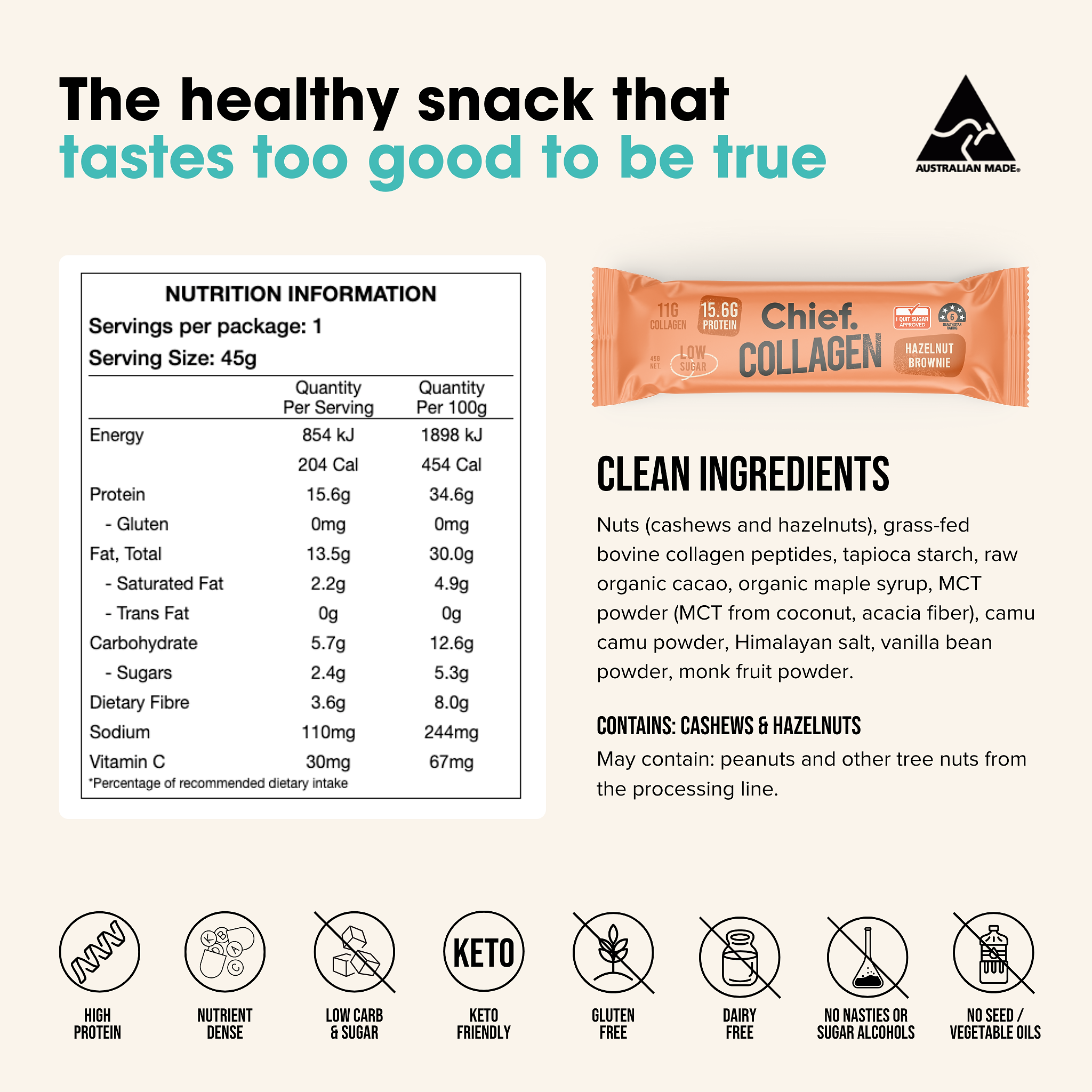 Collagen Protein Bar Value Pack Chief Nutrition