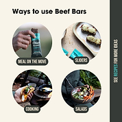 Organic Beef Bars Mixed Box (12 bars) Meat Bar Chief Nutrition