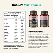 Organic Beef Organs (Multivitamin)