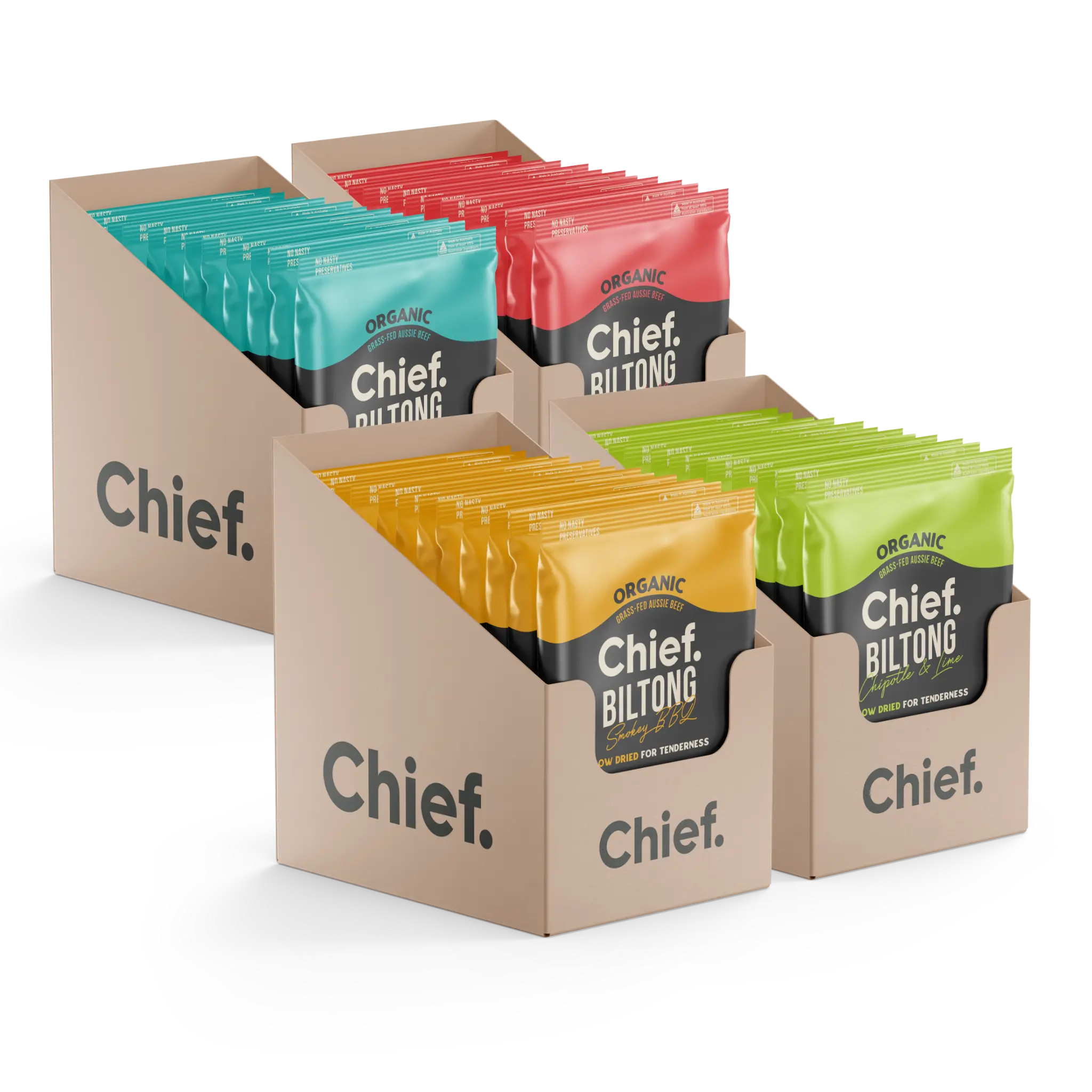 Organic Biltong Value Pack Biltong Chief Nutrition Biltong