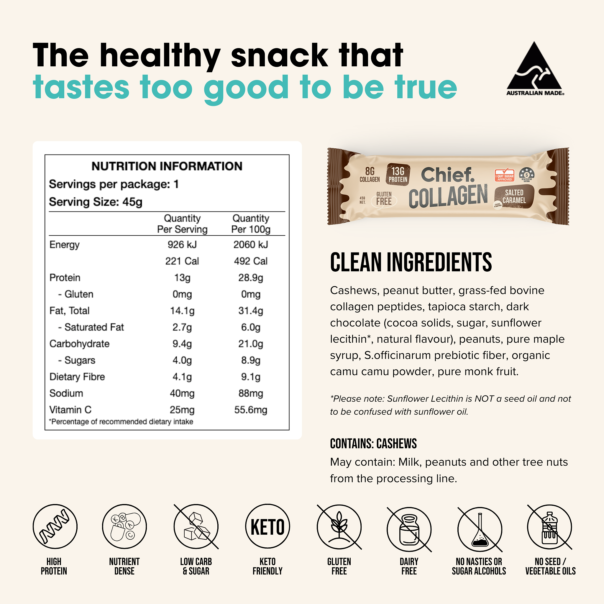 Collagen Protein Bar Value Pack Chief Nutrition