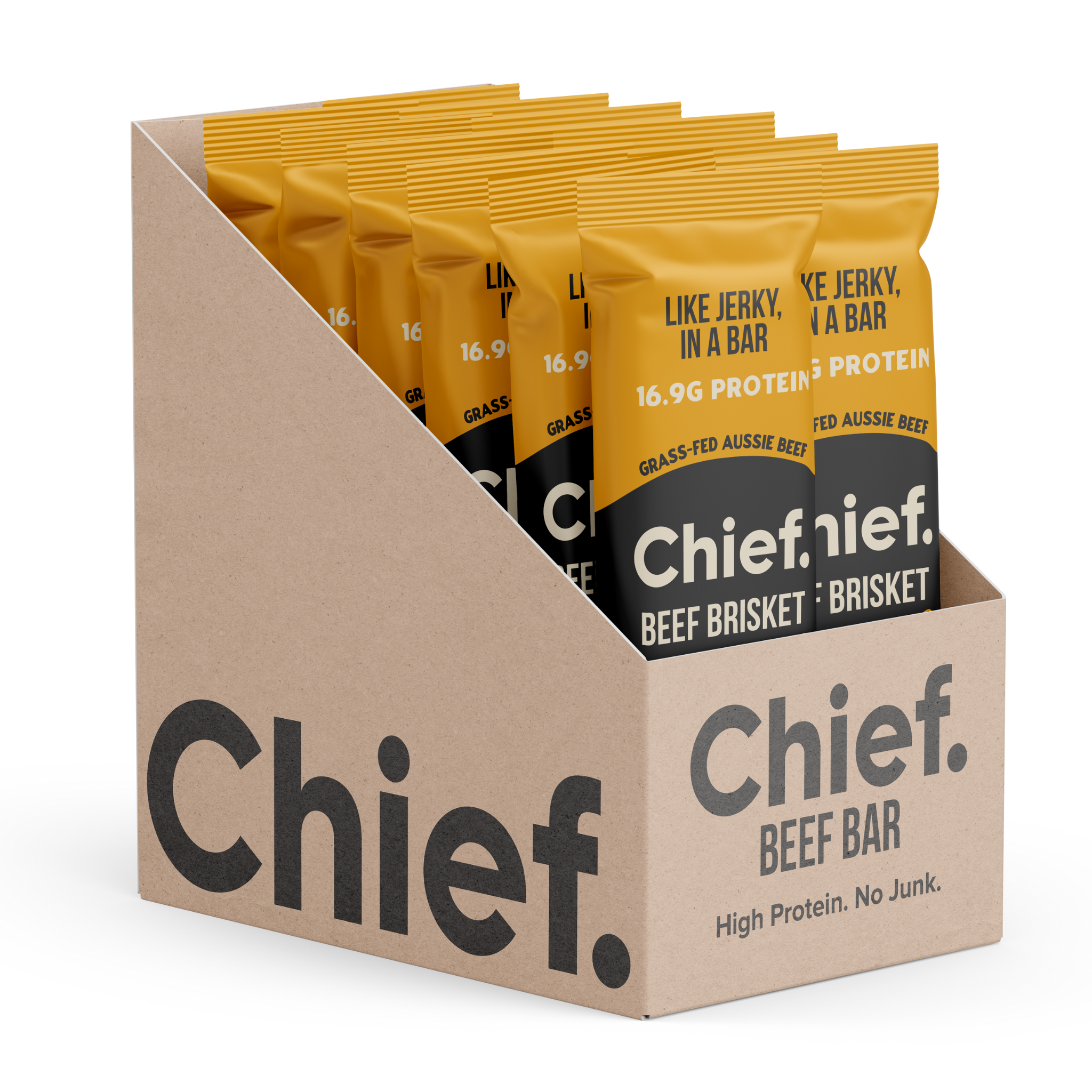 Organic Beef Bars - Smokey BBQ (12 bars) Chief Nutrition