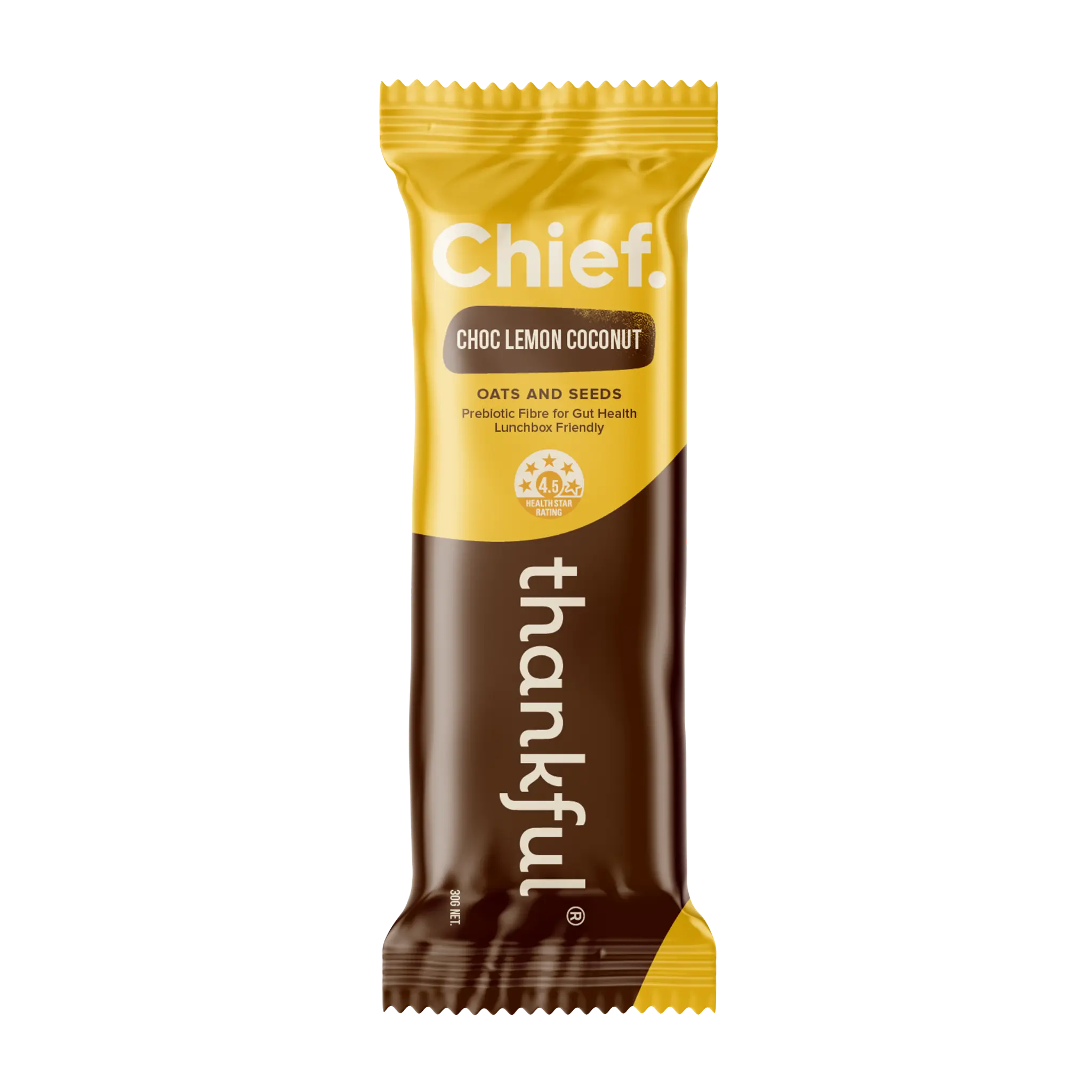 Thankful Bar - Choc Lemon Coconut (12 bars) Thankful Bar Chief Nutrition