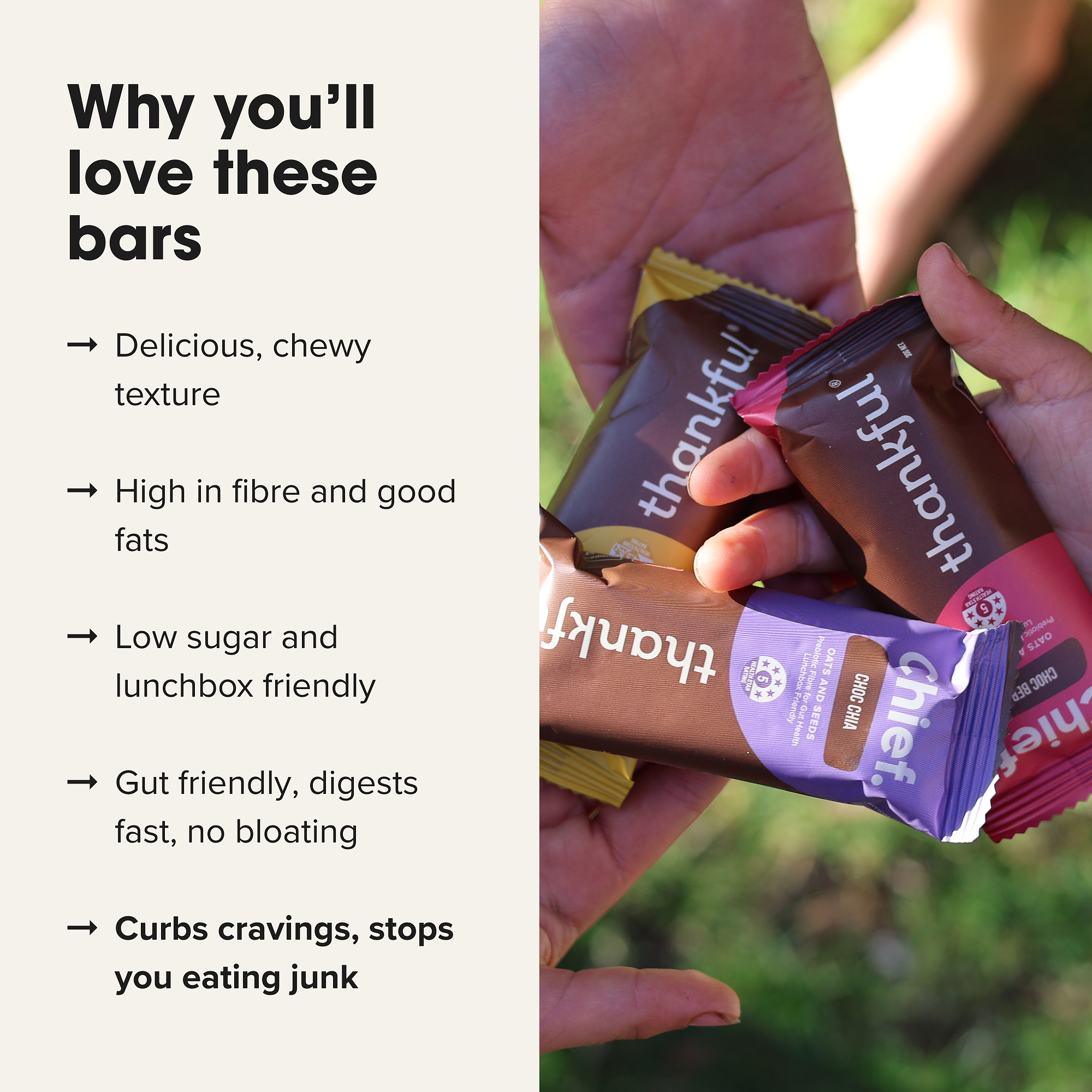 Thankful Bar - Choc Chia (12 bars)