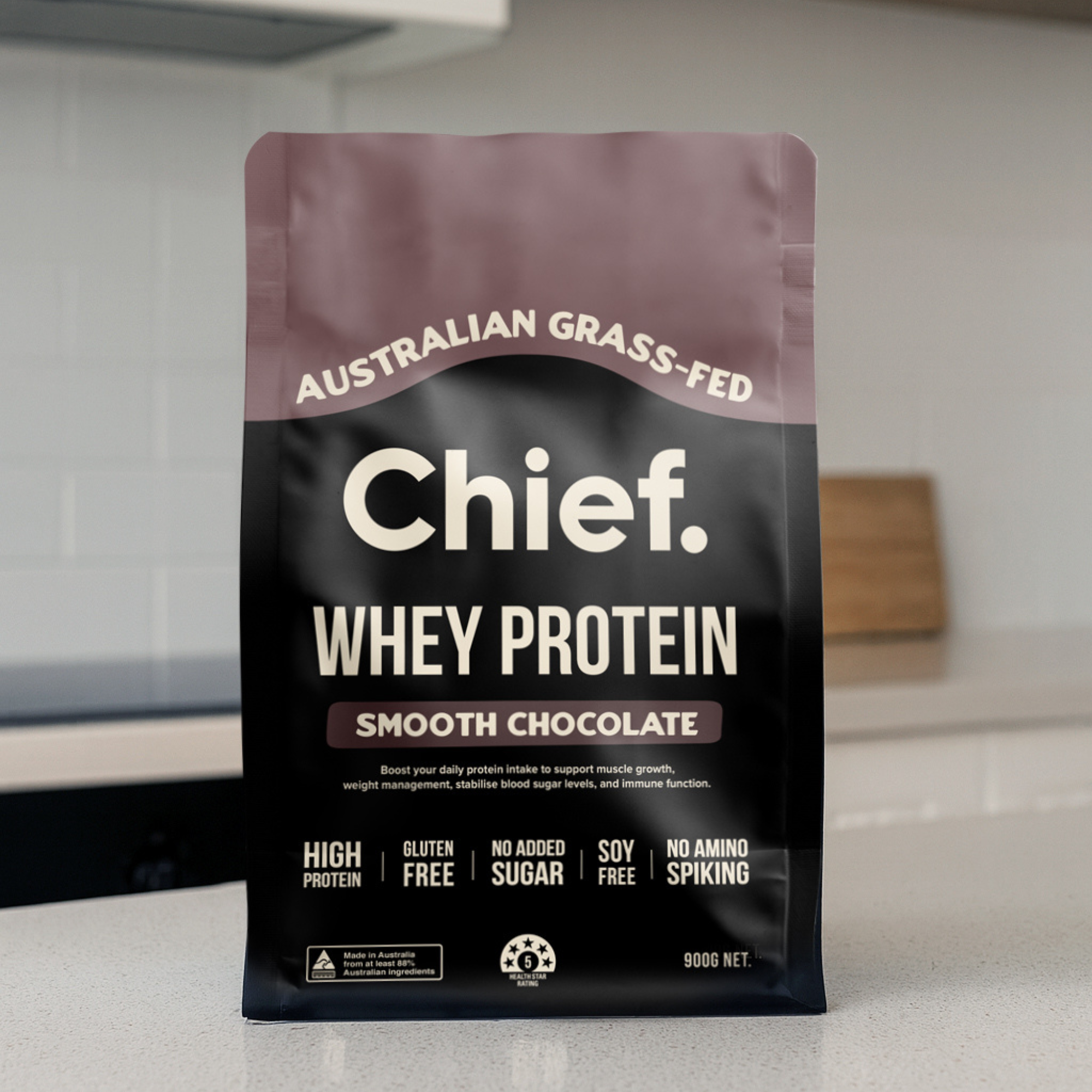 Grass-fed Whey Protein Powder - Smooth Chocolate