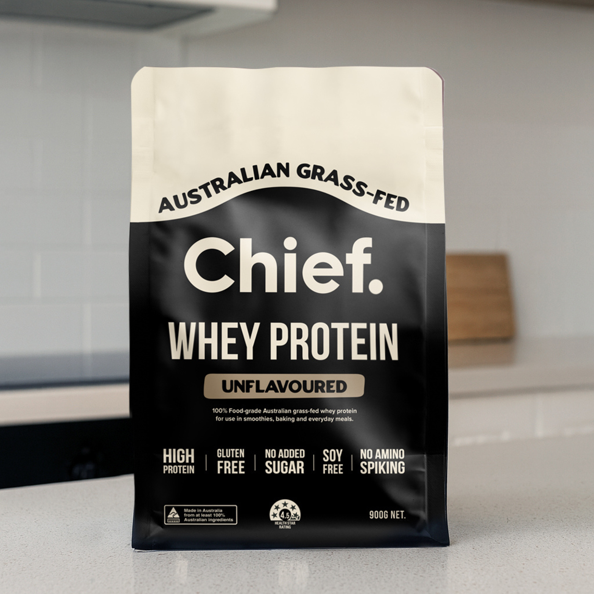 Grass-fed Whey Protein Powder - Unflavoured