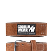GW 4-inch Leather Lifting Belt - Brown