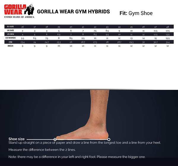Gorilla Wear Gym Hybrids - Black/Brown - Unisex