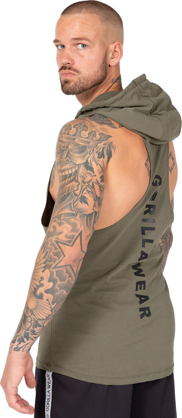 Lawrence Hooded Tank Top - Army Green