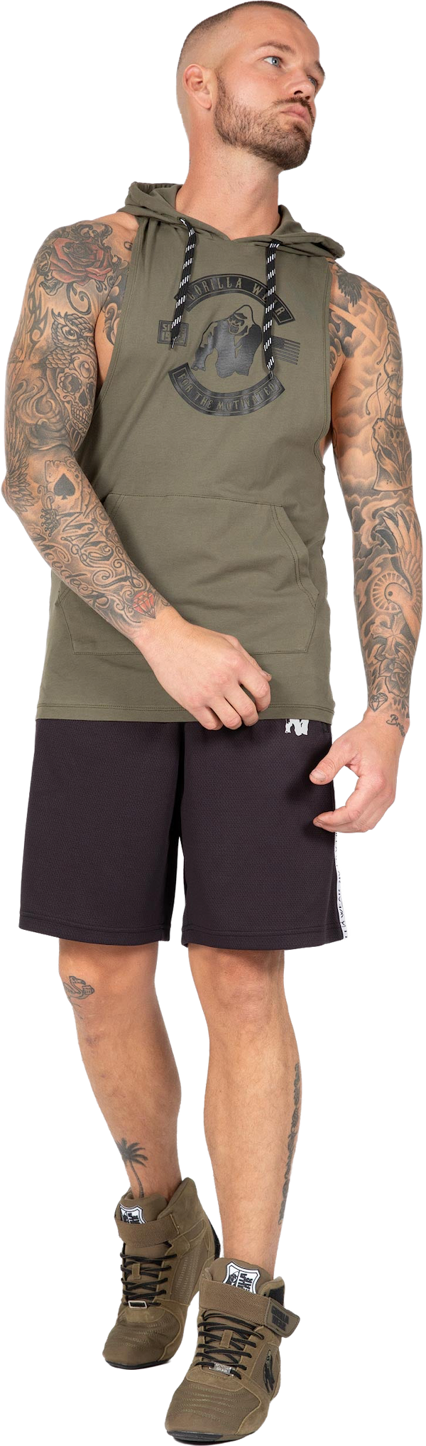 Lawrence Hooded Tank Top - Army Green