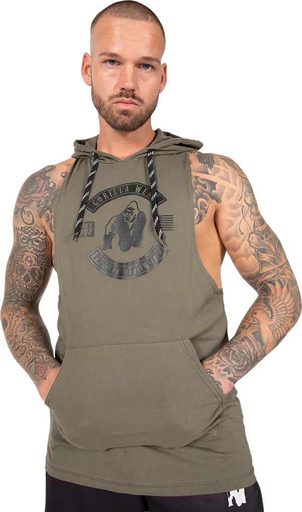 Lawrence Hooded Tank Top - Army Green