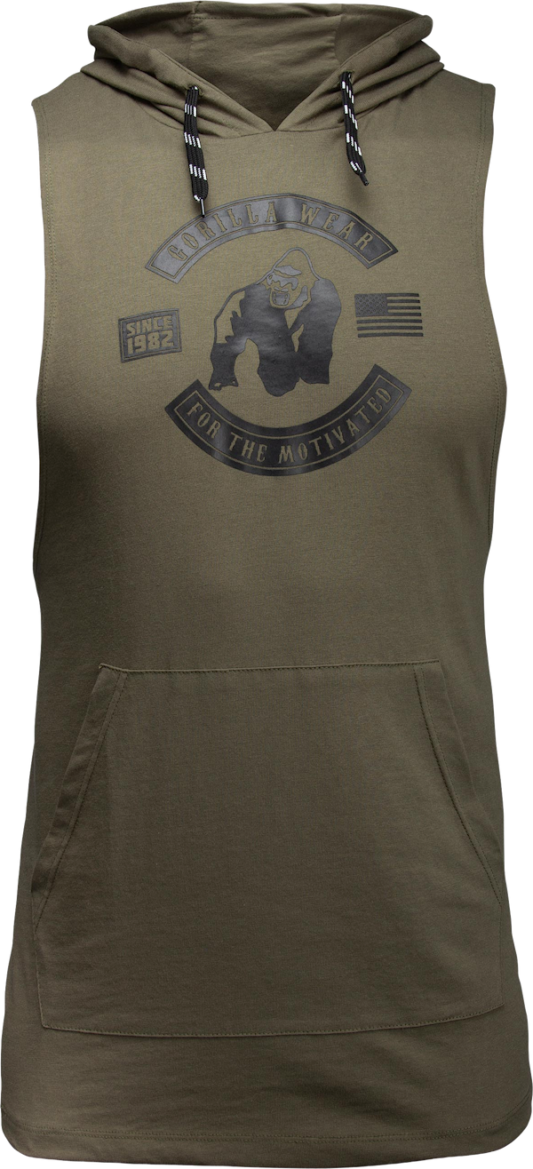 Lawrence Hooded Tank Top - Army Green