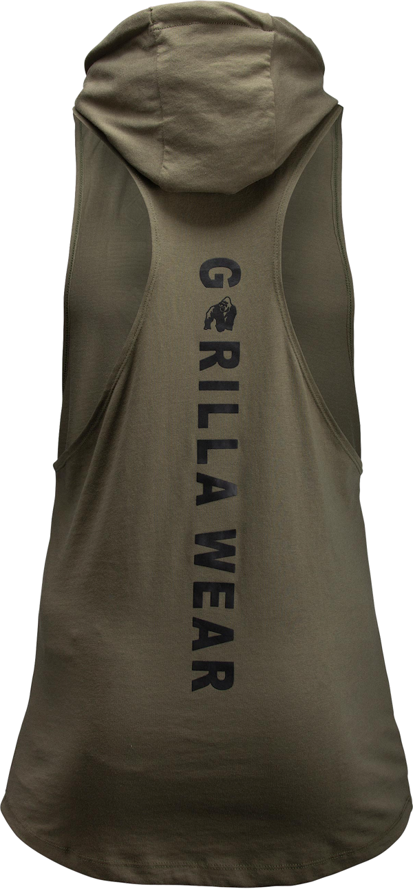 Lawrence Hooded Tank Top - Army Green