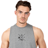 Cisco Drop Armhole Tank Top - Gray/Black