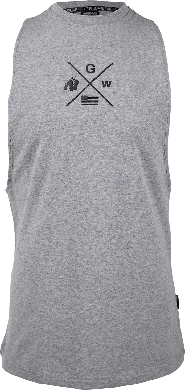 Cisco Drop Armhole Tank Top - Gray/Black