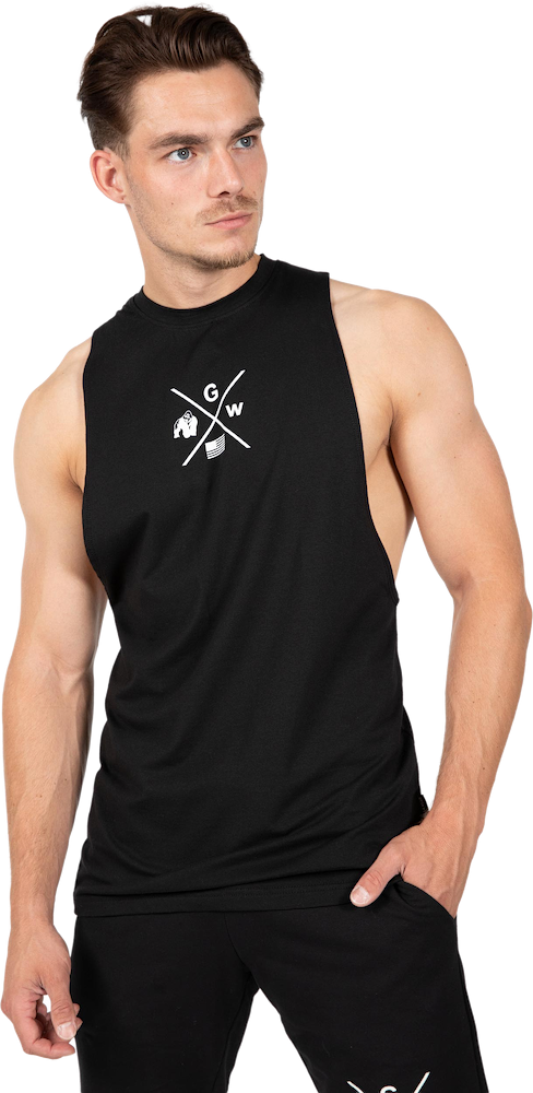 Cisco Drop Armhole Tank Top - Black/White
