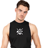 Cisco Drop Armhole Tank Top - Black/White