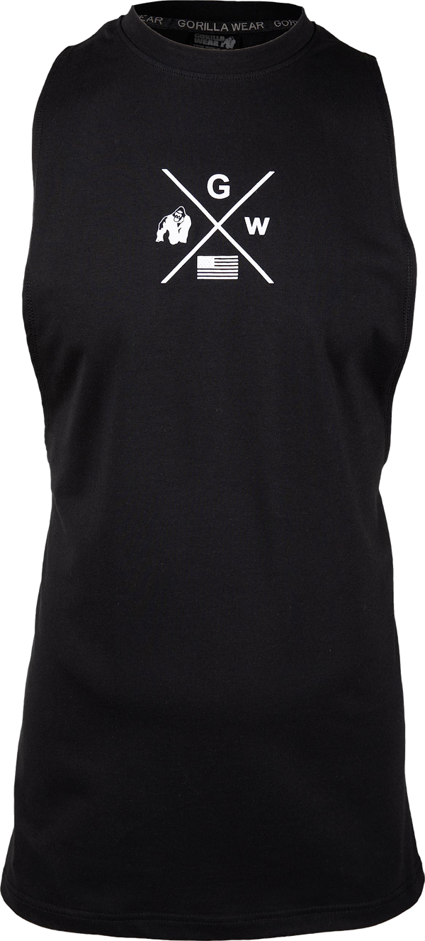 Cisco Drop Armhole Tank Top - Black/White