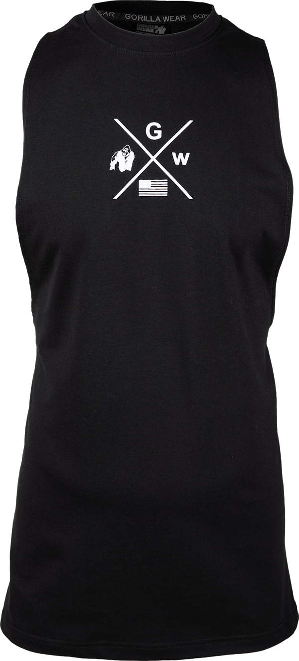 Cisco Drop Armhole Tank Top - Black/White