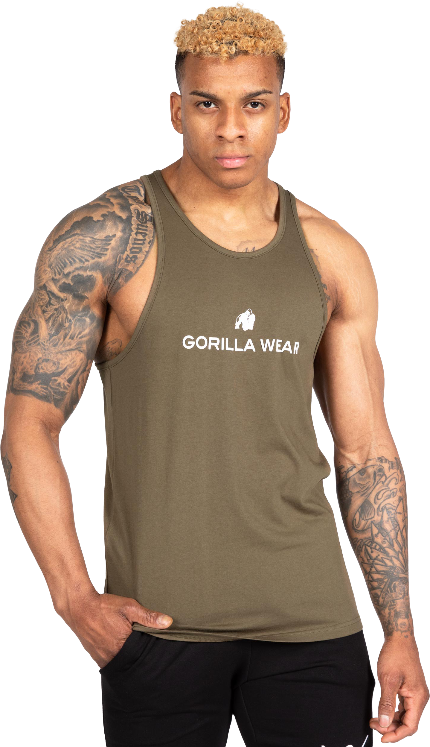 Carter Stretch Tank Top - Army Green