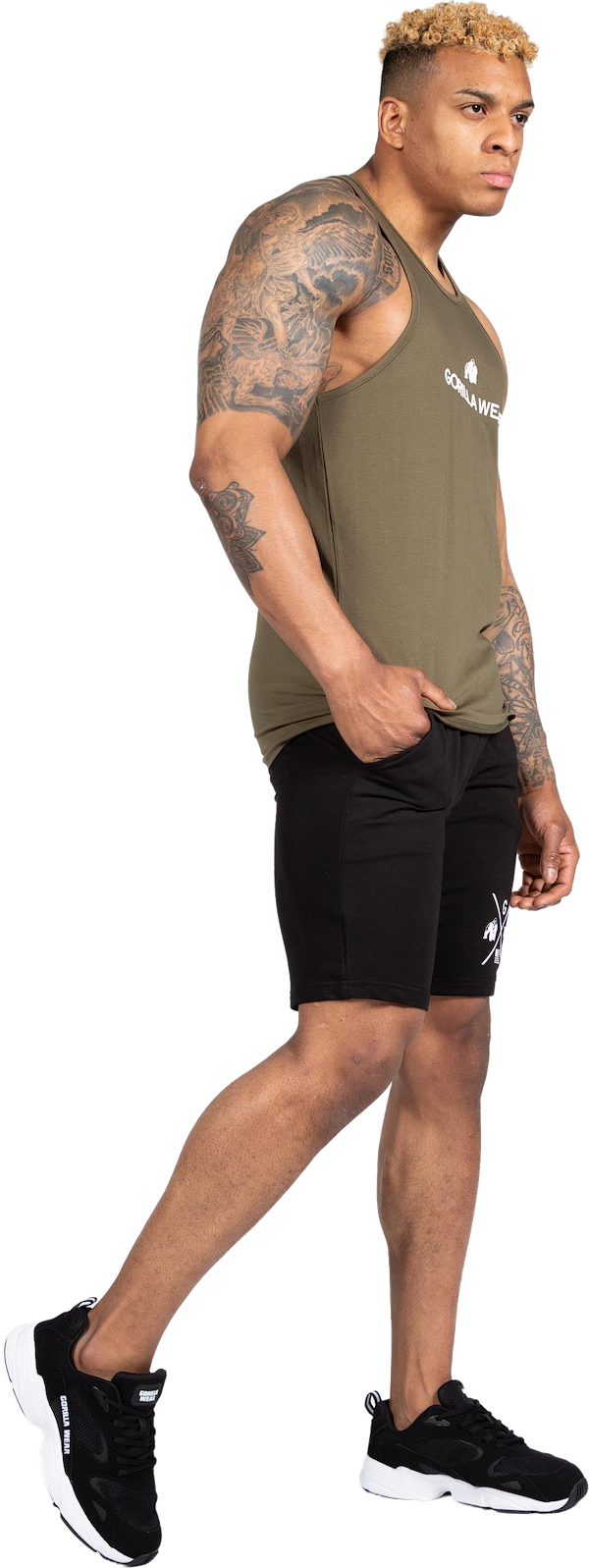 Carter Stretch Tank Top - Army Green