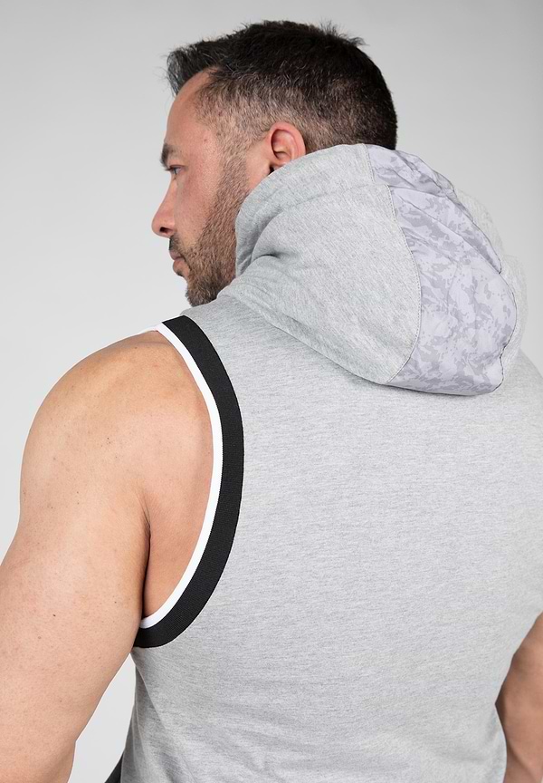 Loretto Hooded Tank Top - Gray