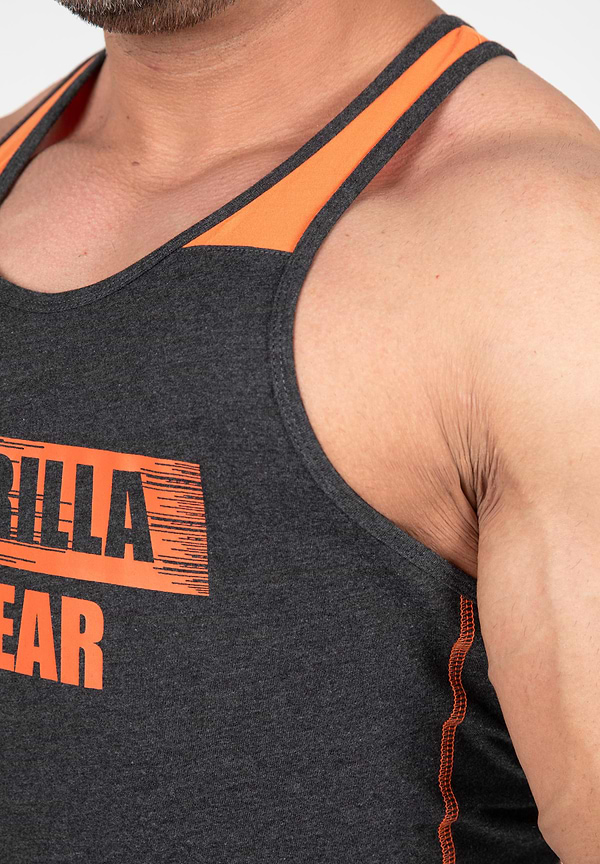 Wallace Tank Top - Gray/Orange