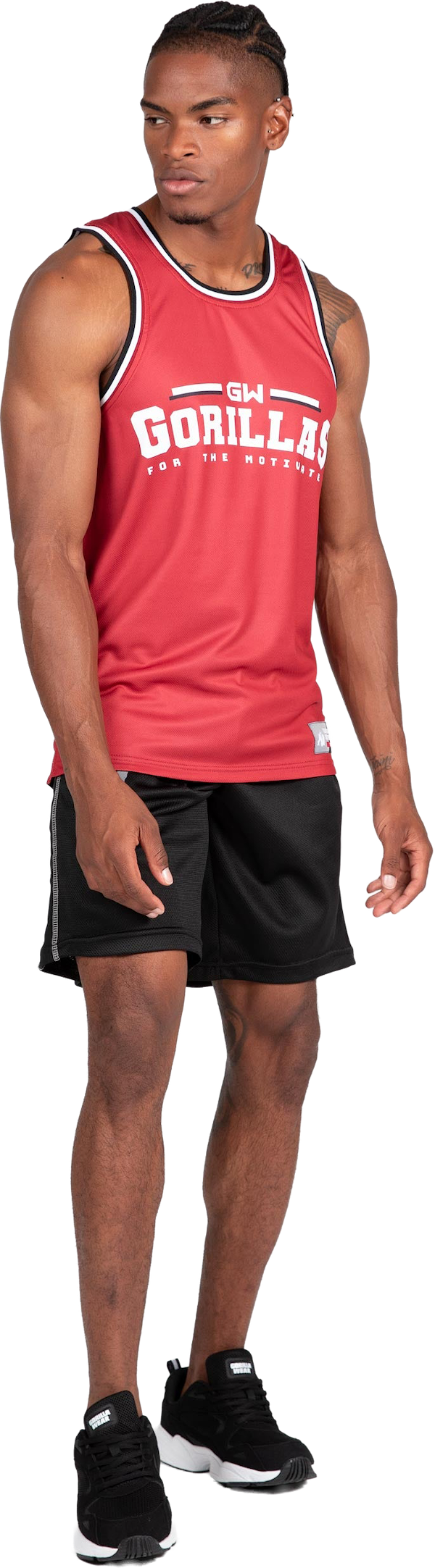 Keene Reversible Tank Top - Red/Black