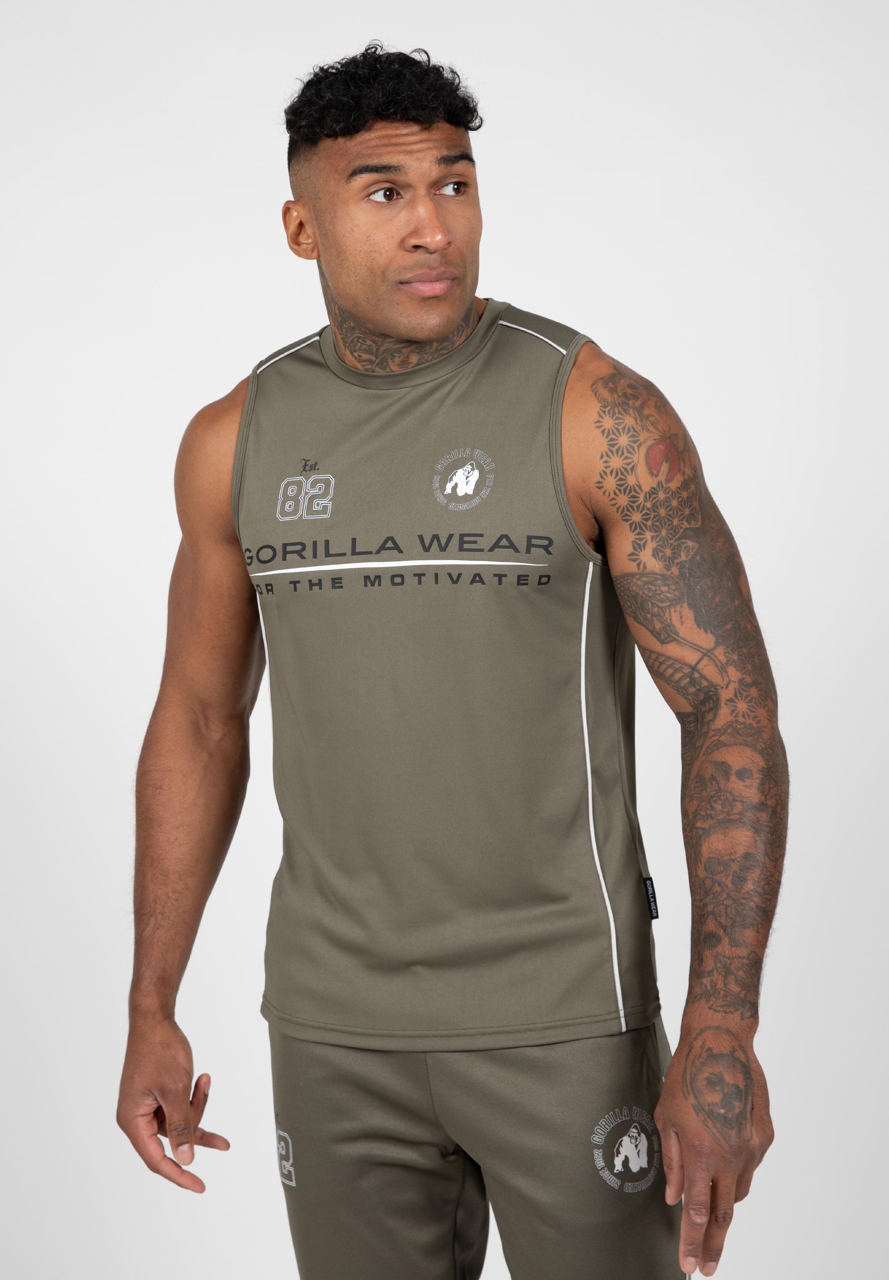Broxton Tank Top-Army Green