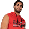 Melbourne S/L Hooded T-shirt - Red