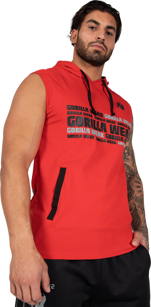 Melbourne S/L Hooded T-shirt - Red