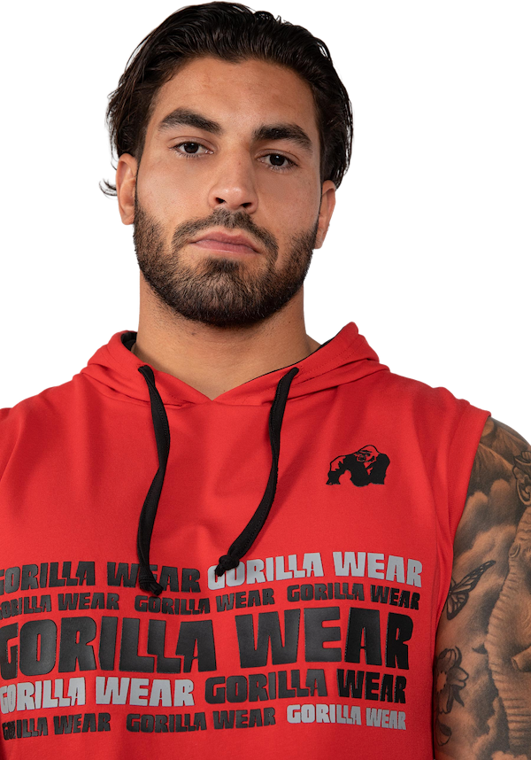 Melbourne S/L Hooded T-shirt - Red