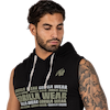 Melbourne S/L Hooded T-shirt - Black