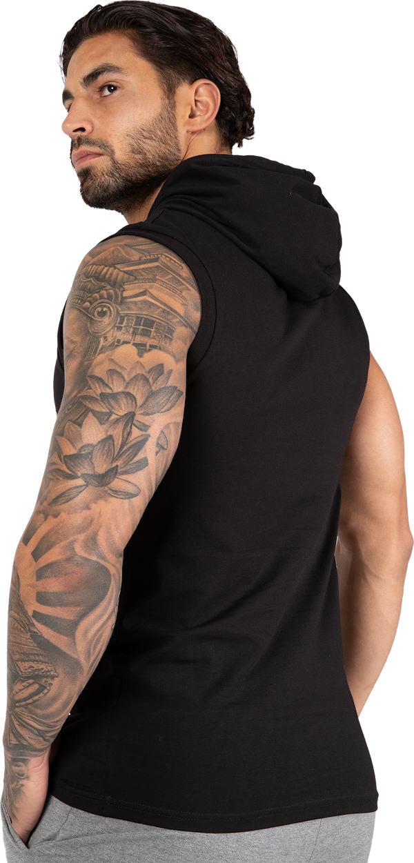 Melbourne S/L Hooded T-shirt - Black