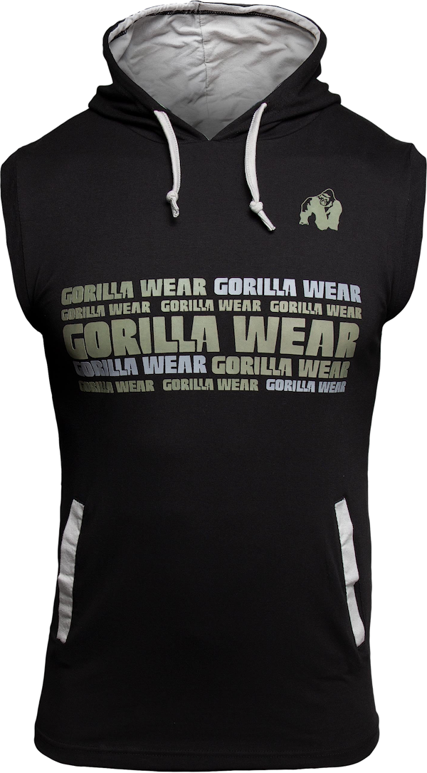 Melbourne S/L Hooded T-shirt - Black