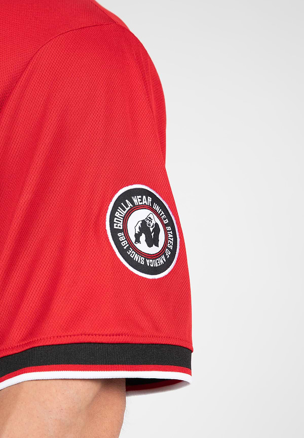 Trenton Football Jersey - Black/Red