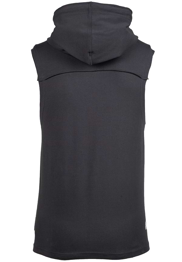 Chico Sleeveless Hooded T-Shirt- Washed Gray